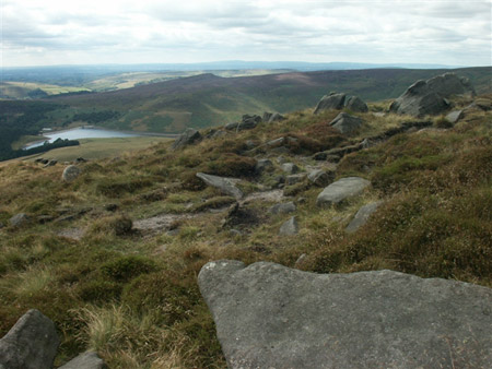 Moorland on Kinder Scout in the Pennines of northern England