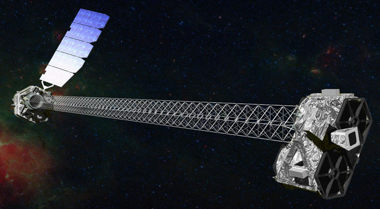 NuSTAR on orbit, artist's rendering