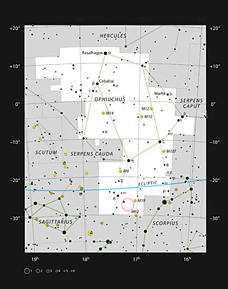 Location of the Pipe Nebula
