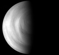 South polar region of Venus. Image in UV by ESA's Venus Express probe