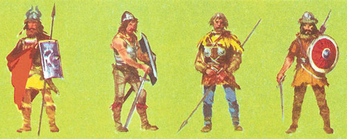 Costumes of the barbarians who invaded 
            Italy in the 6th, 7th, and 8th centuries AD