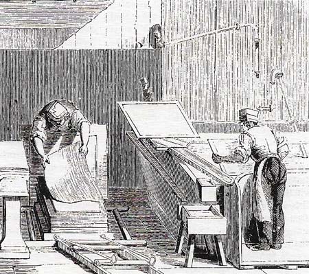 first early papermaking machine
