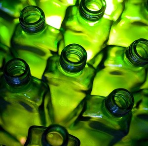 glass bottles