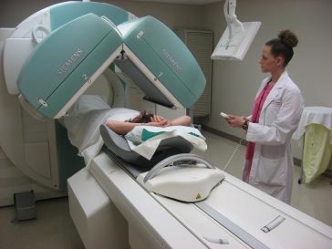 gamma camera used in radionuclide scanning