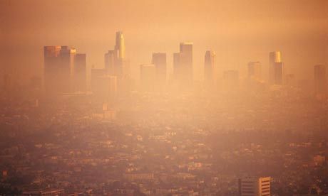 smog over Los Angeles