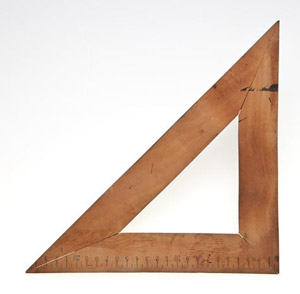 wooden set square