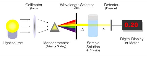 Main components ofa colorimeter.