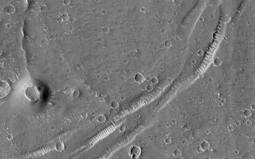 Ghost craters of Utopia Planitia, Mars. 