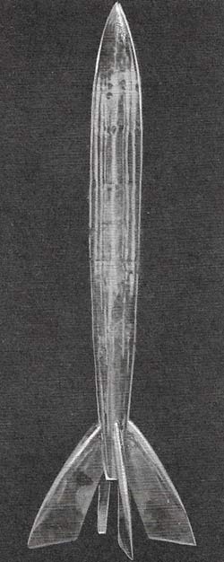Demonstration rocket developed by Oberth for Frau im Mond.