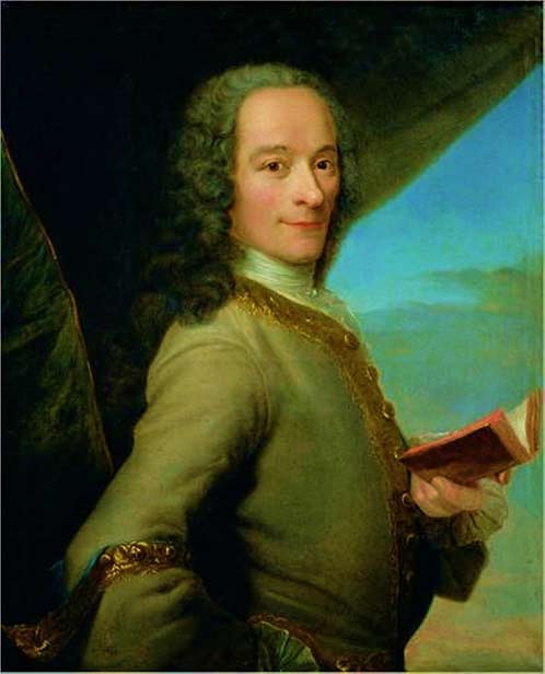François-Marie Arouet, known by the pen name Voltaire and author of Micromégas.