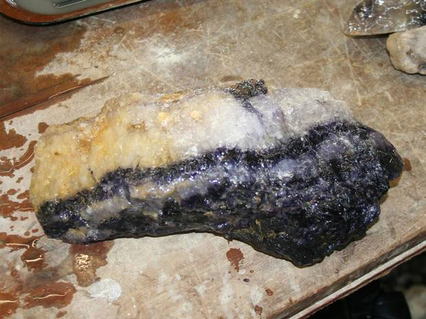 Specimen of Blue John