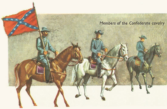 Members of the Confederate cavalry