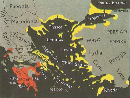 Greek city-states at the time of Pericles