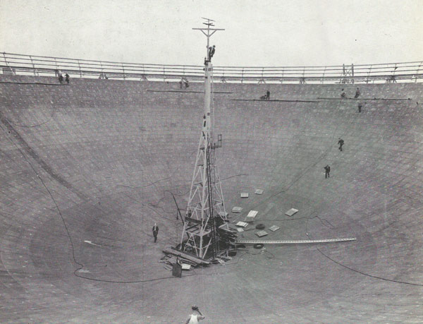 The Mark I reflector under construction