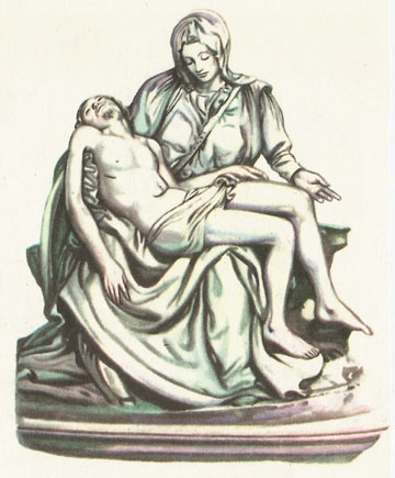 Micelangelo's 'Pieta' in Carrara marble