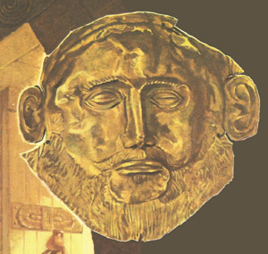 Mycenaean king death-mask