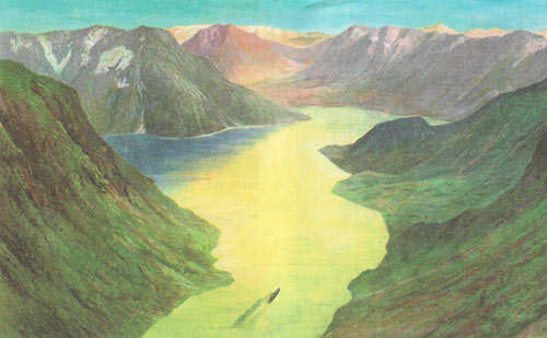 A typical Norwegian fjord.