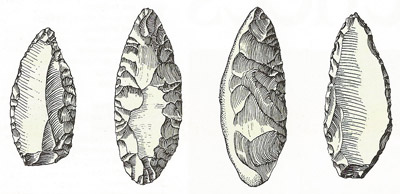 Tools of the middle Palaeolithic or Mousterian stage in France date from 70,000 to 32,000 years ago