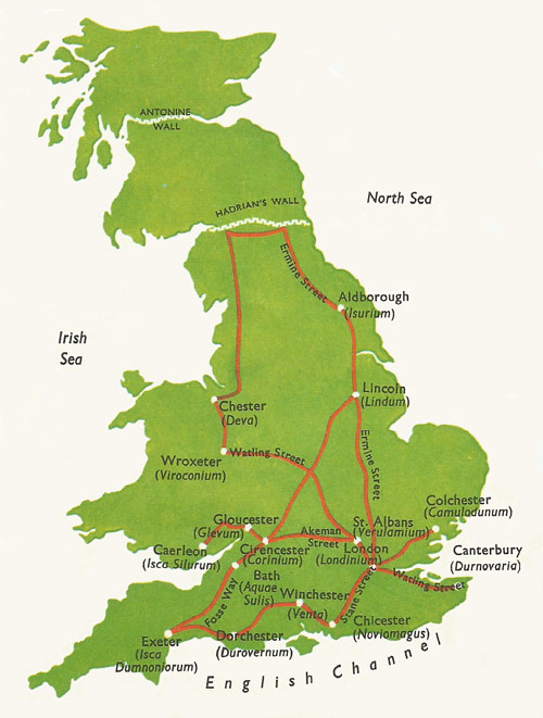 Roman roads in Britain