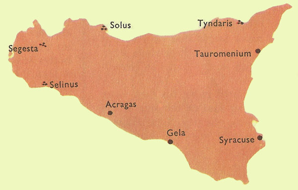 The principal sites on Siciliy famous for Greek and Roman remains
