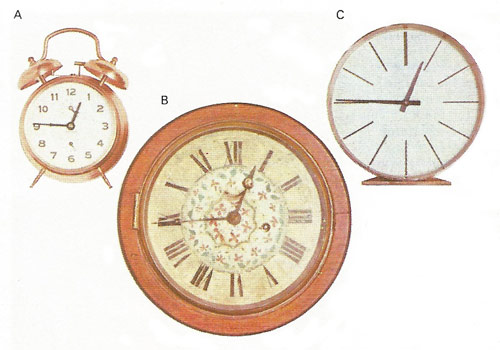 numerals on clock faces