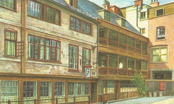 The George Inn at Southwark, London, famous throughout Kent and Sussex as a coaching and carriers