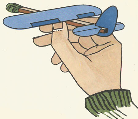 how to hold the model plane