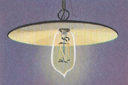 Carbon lamp filaments were very brittle, and early in the tentiethth century the first electric-light bulbs with metal filaments were produced