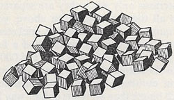pile of cubes