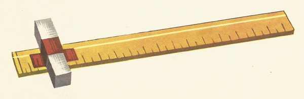 ruler and magnet
