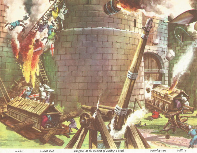 siege machines of the Crusaders