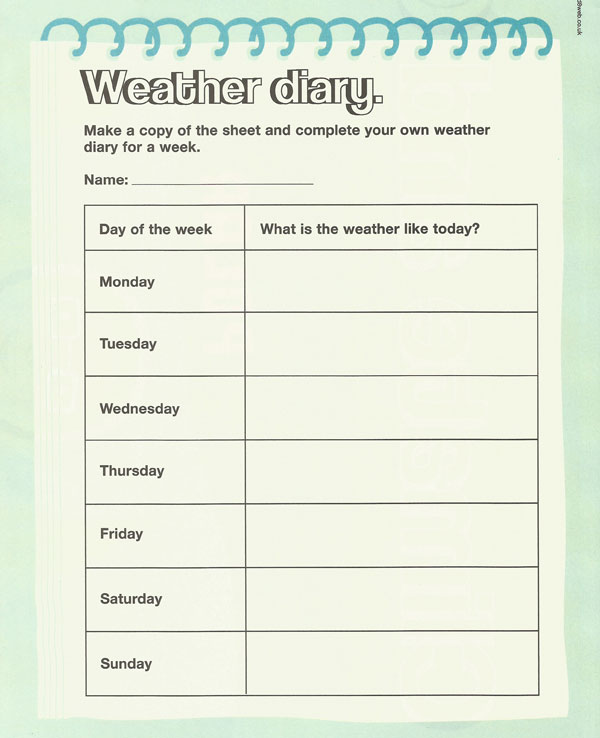 weather diaryt