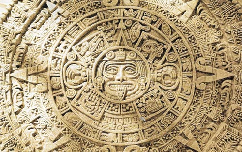 Aztec calendar stone