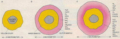 types interstellar grain