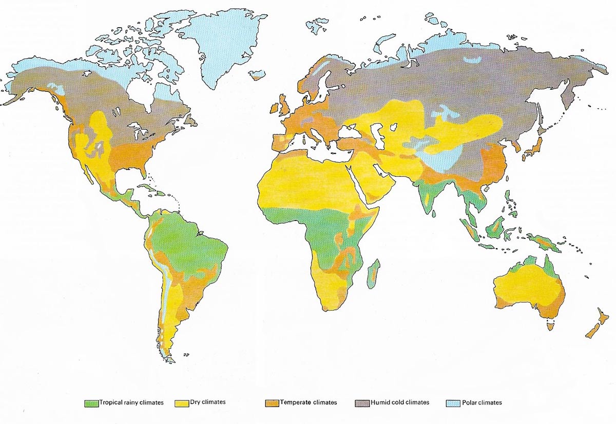 Climate on the global scale presents a bewildering variety and has provided would-be classifiers with a challenge for more than a century.