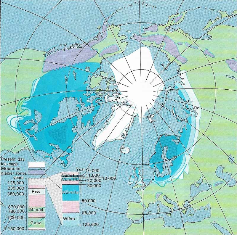 Pleistocene ice age