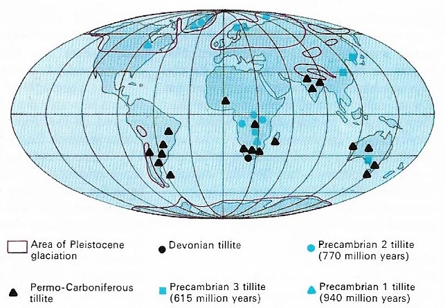 Evidence of past ice age