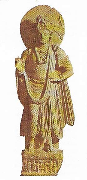 Late Hellenistic influence can be seen in the style of this 2nd-4th century AD image of a Bodhisattva (Buddha-to-be) from Gandhara.