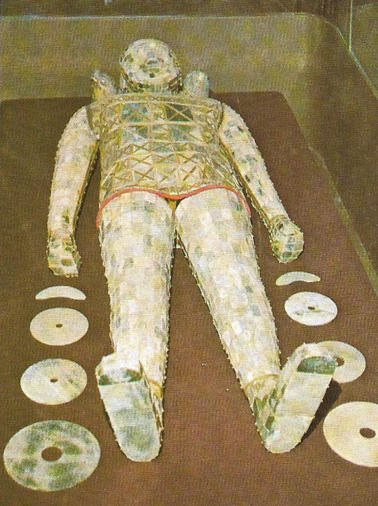 Princess Tou Wan was buried in this jade suit.