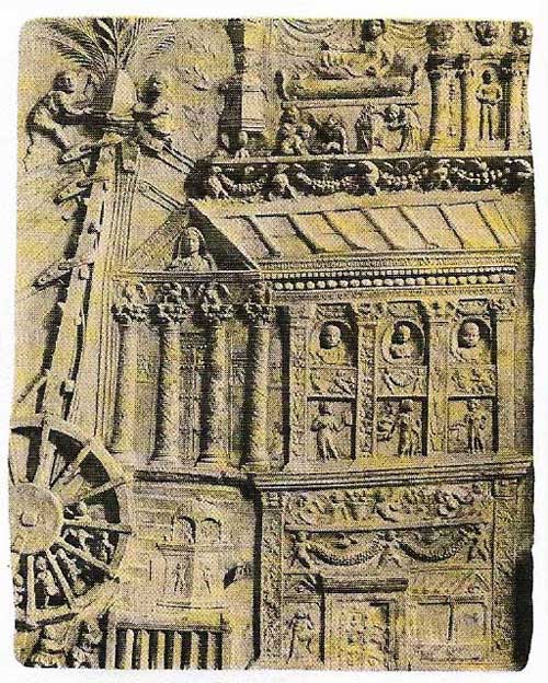 A crane is depicted on this section of Trajan's Column.