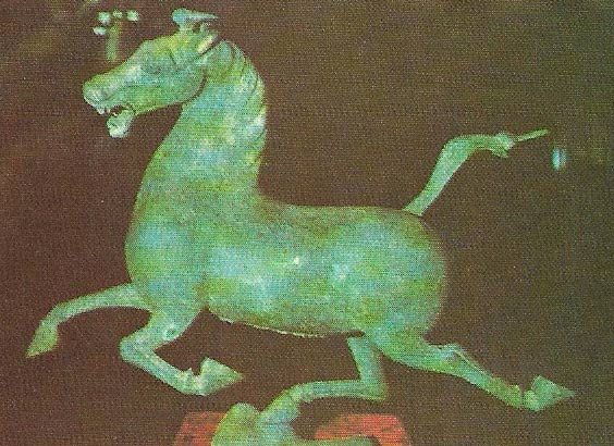 A celestial horse of the Han dynasty.