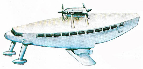 The hydrofoil of V. Grunberg ran in 1934.
