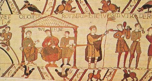 The conqueror and his companions, as portrayed in the Bayeux tapestry, demonstrate the esprit de corps of the Norman leaders, which was one of the secrets of their success.