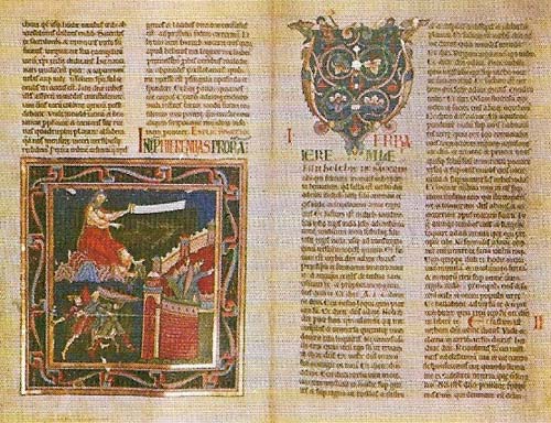 The Bury Bible is an illustrated English manuscript of about 1140.