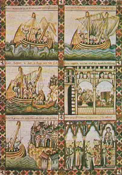 Attributed to Al-fonso the Wise, the Cantigas de Santa Maria is a collection of 400 songs recounting a variety of miracu-lous and legendary incidents connected with the Virgin Mary.