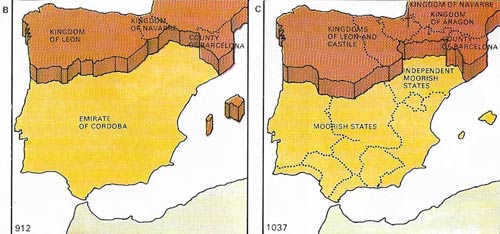 Boundaries between Christian and Muslim Spain