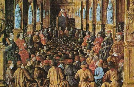 Pope Urban II's appeal to the Council of Clermont (1095) launched the First Crusade and was an attempt to reconcile Church and state.