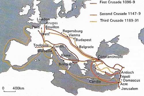 The recovery of the holy places and the protection of the subsequently established Frankish states were the aims of the early Crusaders.