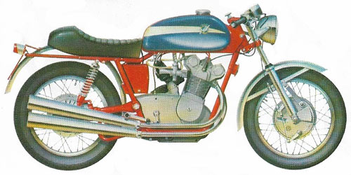 MV Augusta (1950) was a four-cylinder motorcycle designed by Ing Remor.