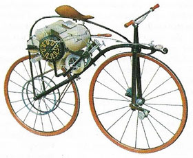 The first recorded motorcycle was built in France in 1869, based on an existing velocipede.